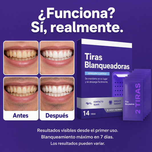 Luma White™ | Tiras Blanqueadoras ORIGINALES | Sonrisa Blanca Instantánea
