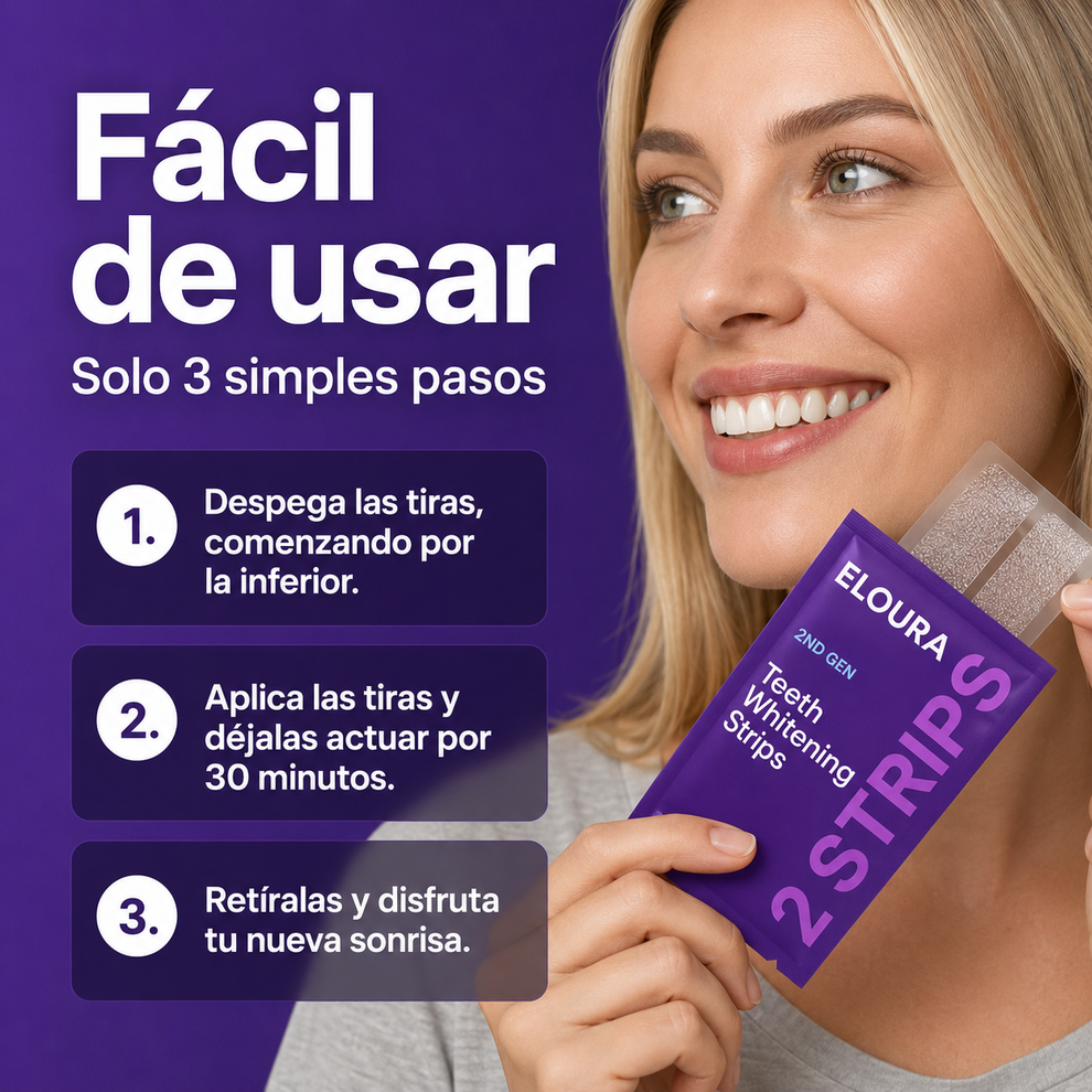 Luma White™ | Tiras Blanqueadoras ORIGINALES | Sonrisa Blanca Instantánea