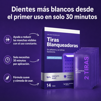 Luma White™ | Tiras Blanqueadoras ORIGINALES | Sonrisa Blanca Instantánea