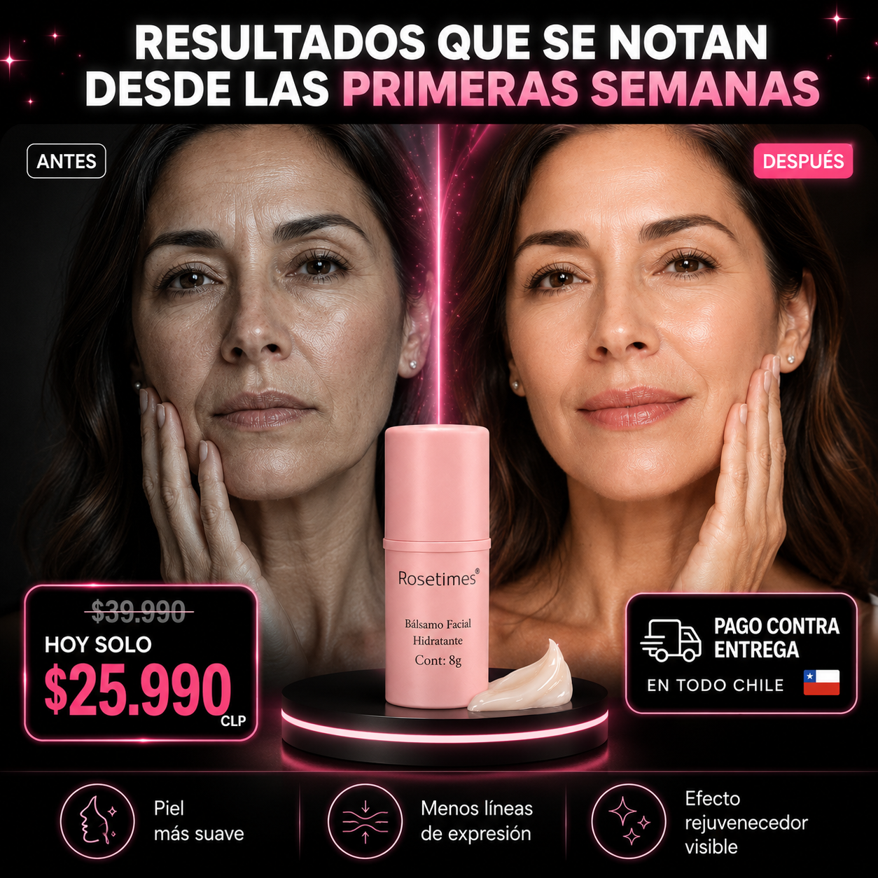ColágenoPlus Facial™ | Bálsamo Facial Hidratante Antiarrugas ORIGINAL
