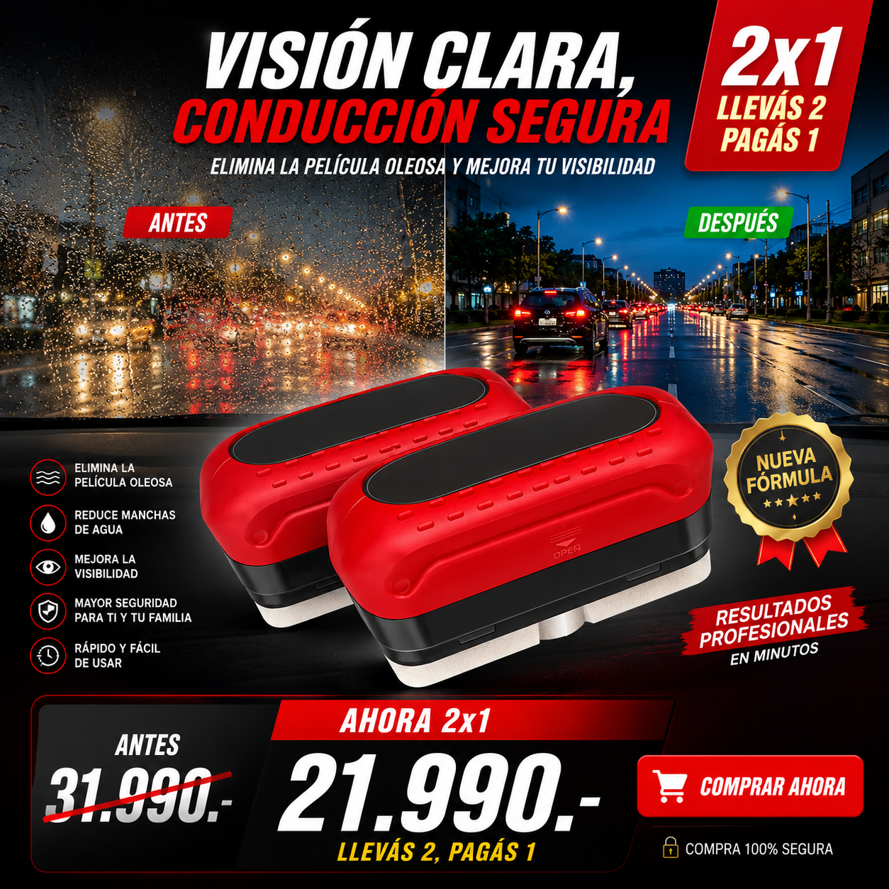 Cepillo Anti Empañe para autos | ORIGINAL AutoVision ™